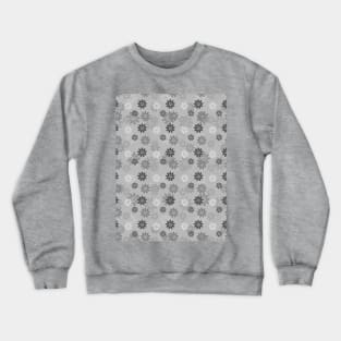 Grey flower pattern design Crewneck Sweatshirt